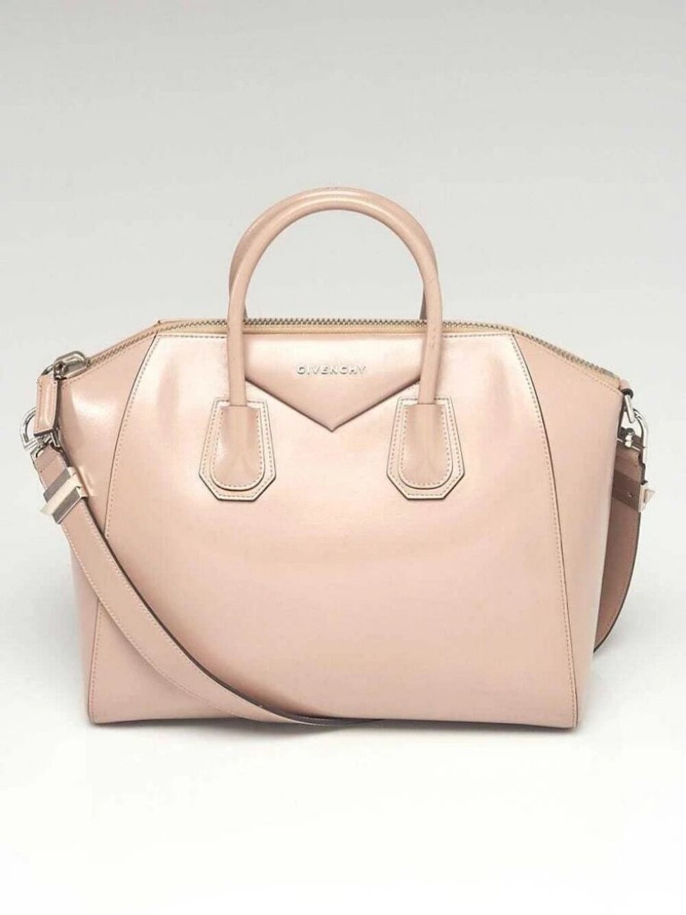 Givenchy Beige Smooth Calfskin Leather Medium Antigona Bag